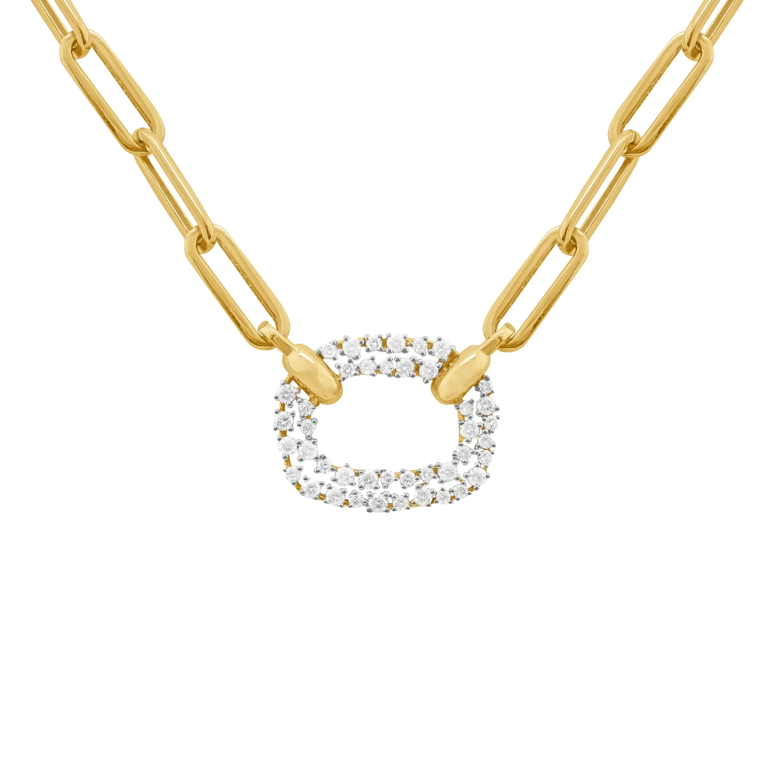 14K GOLD DIAMOND AVIVA NECKLACE