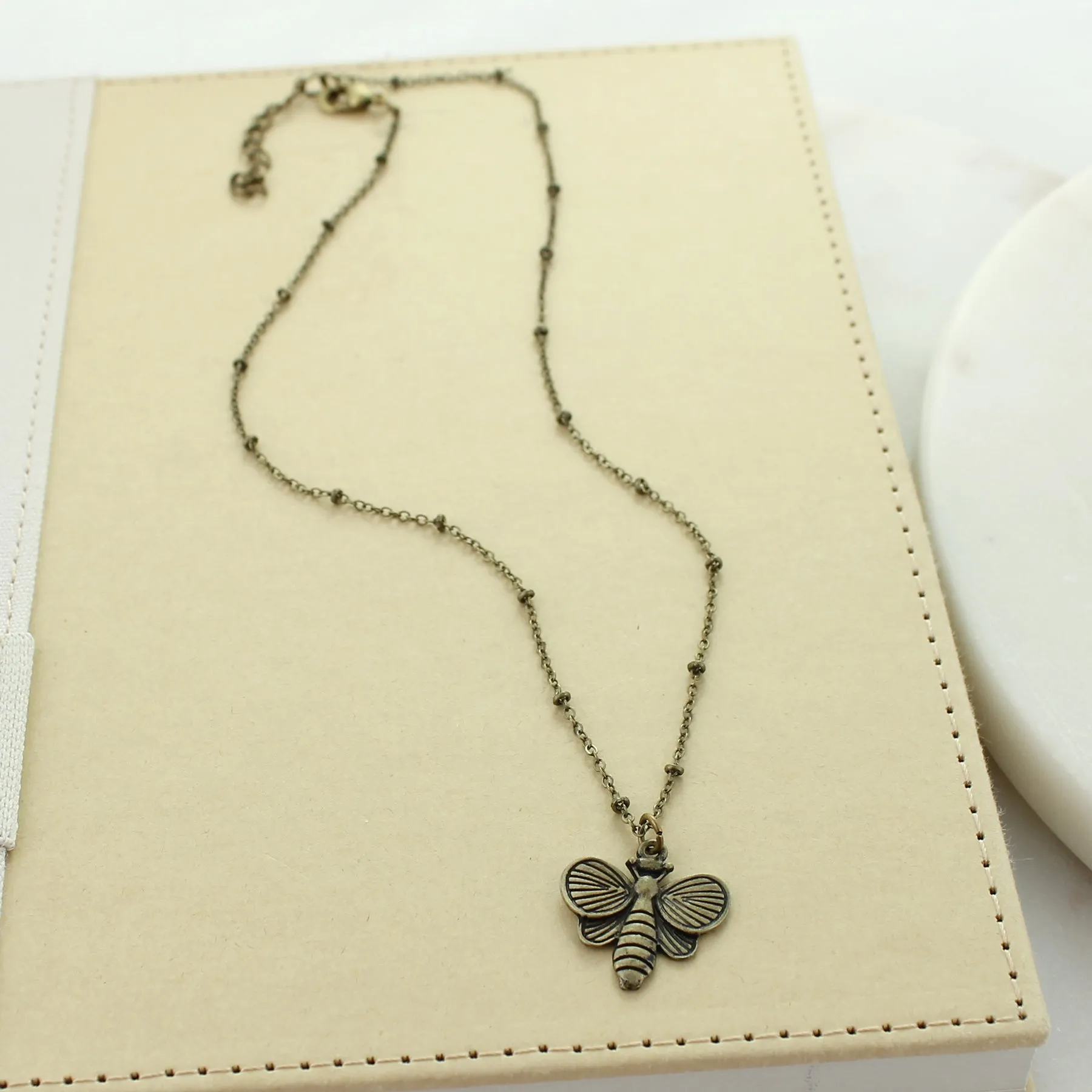 16” Vintage Bee Necklace