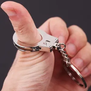 1pc New Arrival Gift Key Chains Keychain Keyfob Keyring Handcuffs Mini size