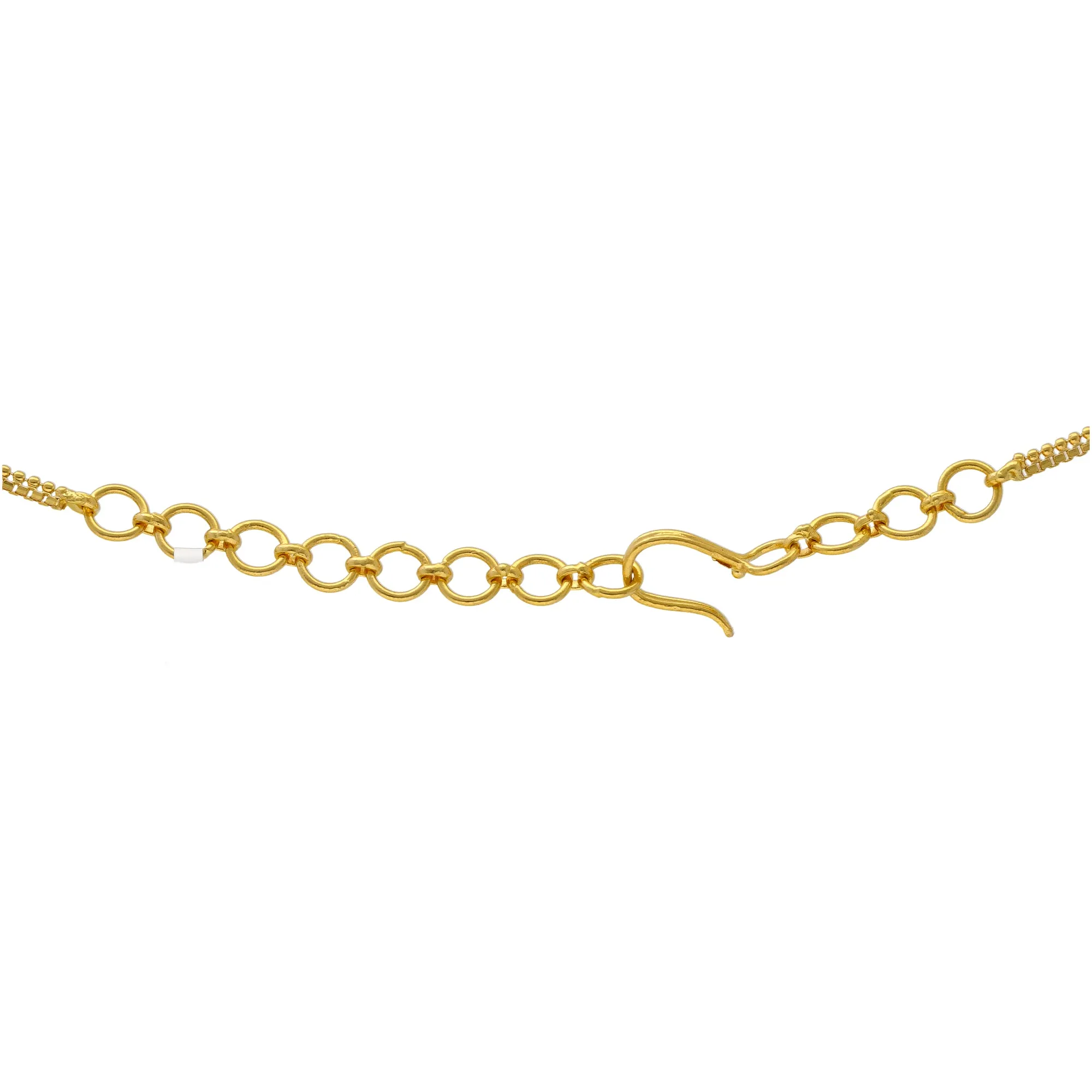 22K Yellow Gold Choker Set w/ Gems & Pearls (76.9gm)