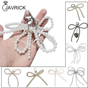 60 Types Bag Decoration Bead Keychain Bowknot Pendant Bag Charm Suitable for Any Occasion