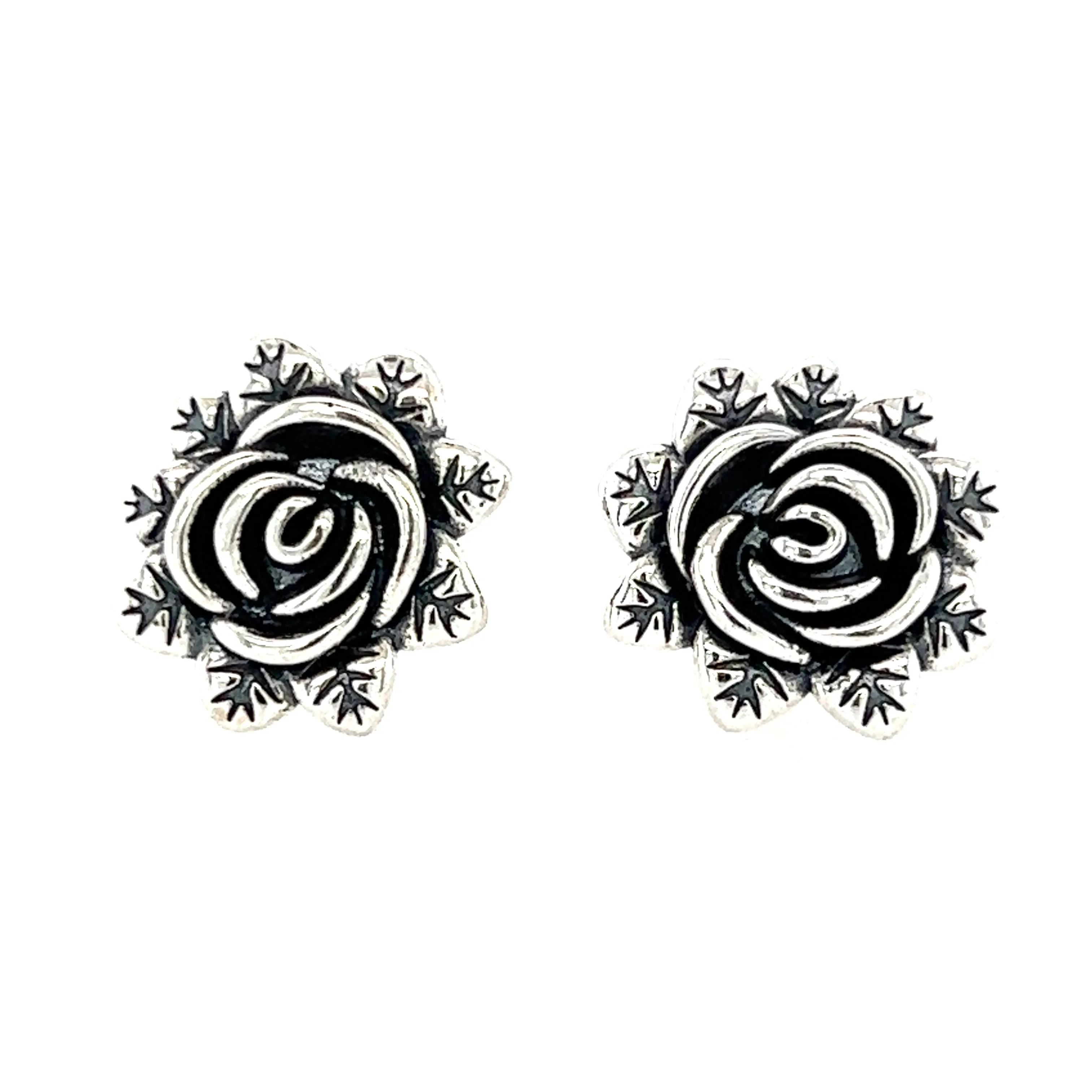 A388 Rose Post Earrings