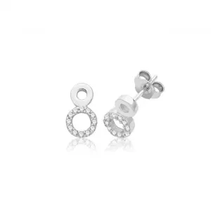 Acotis Silver Studs Zirconia G51366