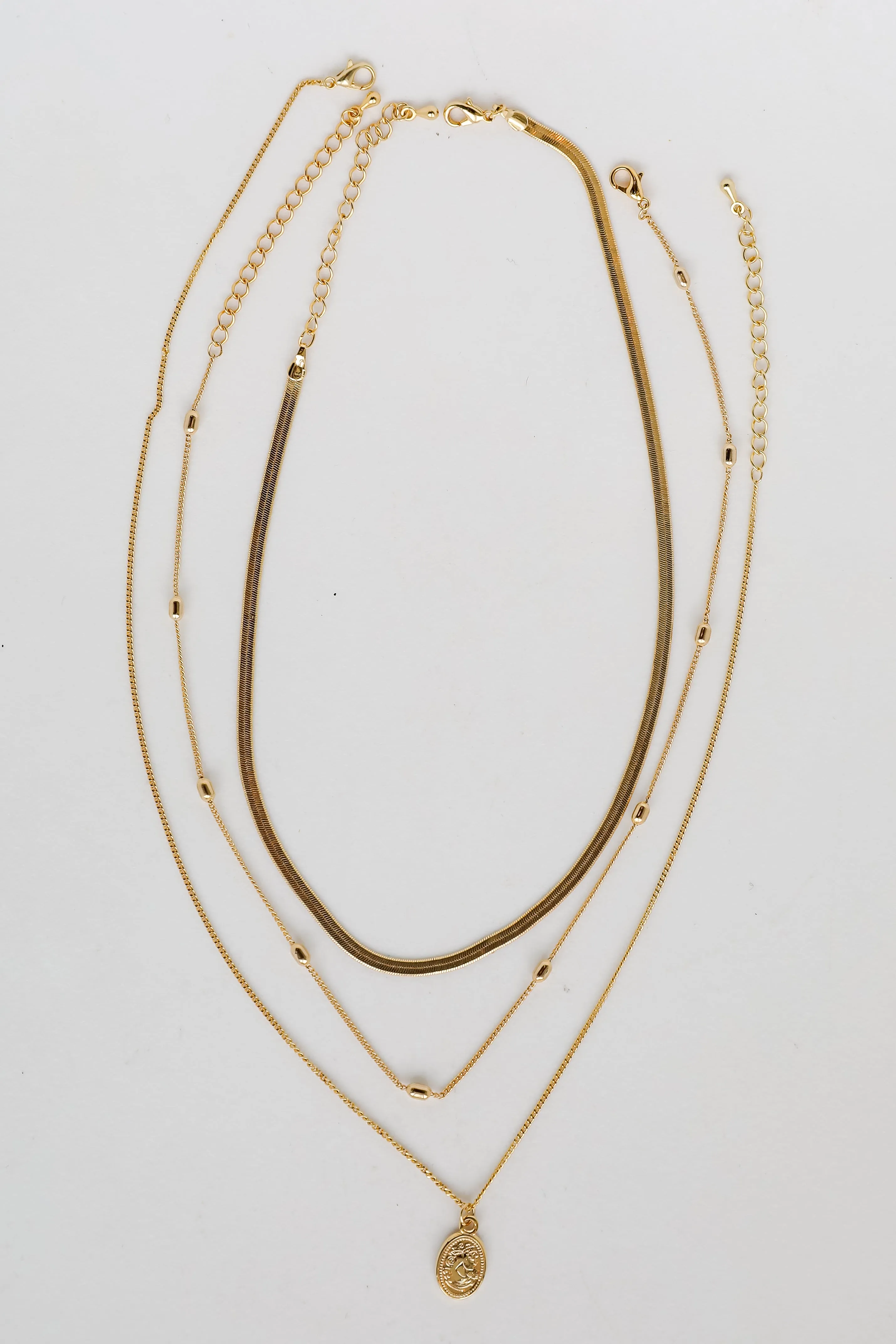 Alison Gold Layered Chain Necklace