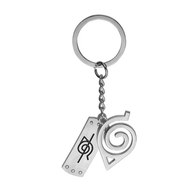 Anime Keychain Red Cloud Ninja Kunai Weapon Modle Keyring Pendant Key Chain Goth Fashion For Fans Women Men Jewelry Gift