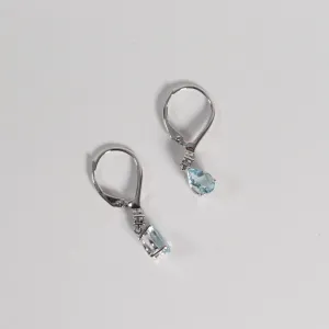 Aquamarine Drop Earrings