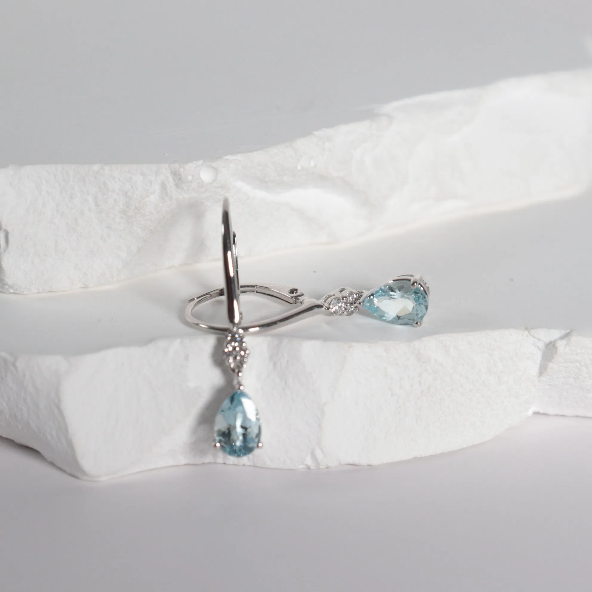 Aquamarine Drop Earrings