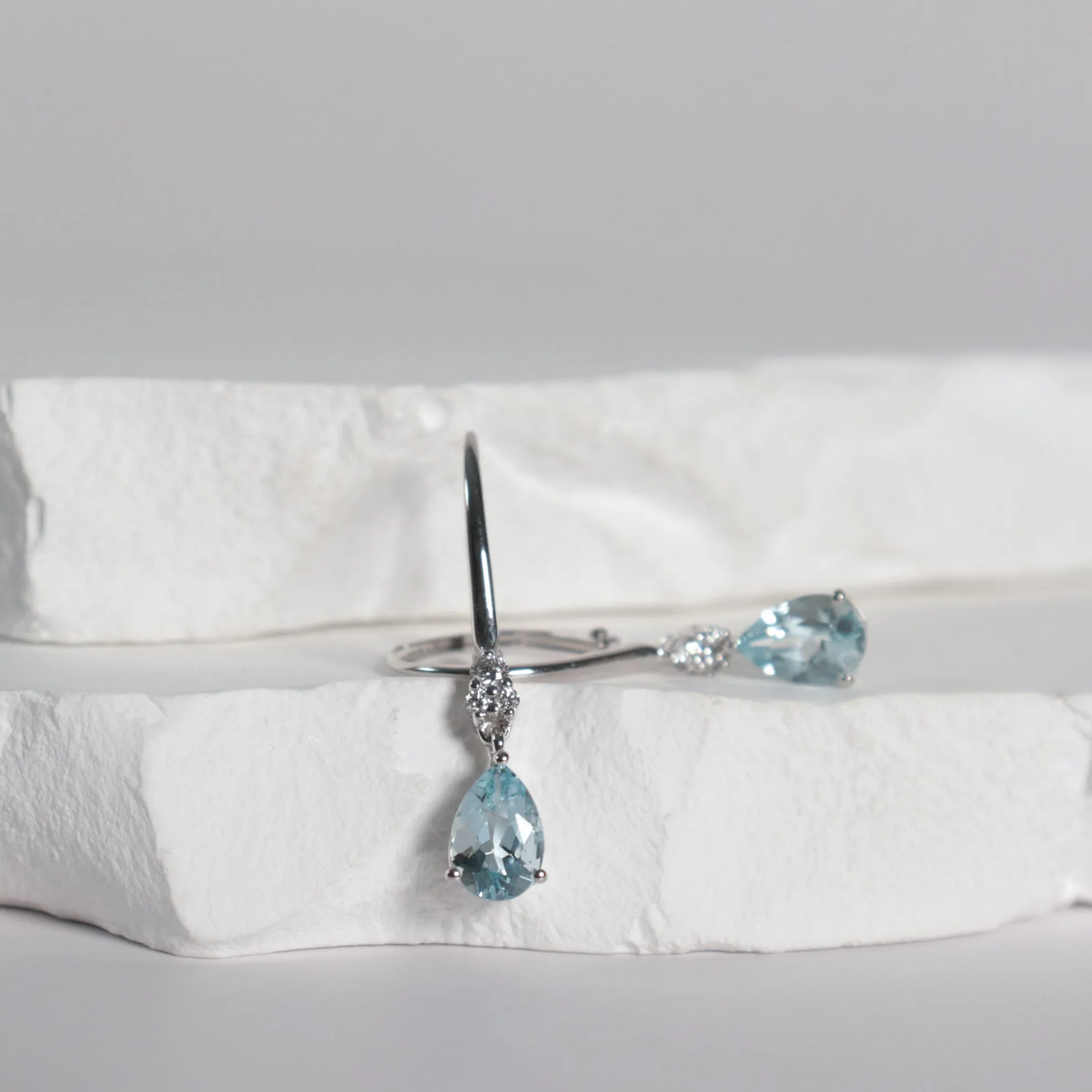 Aquamarine Drop Earrings