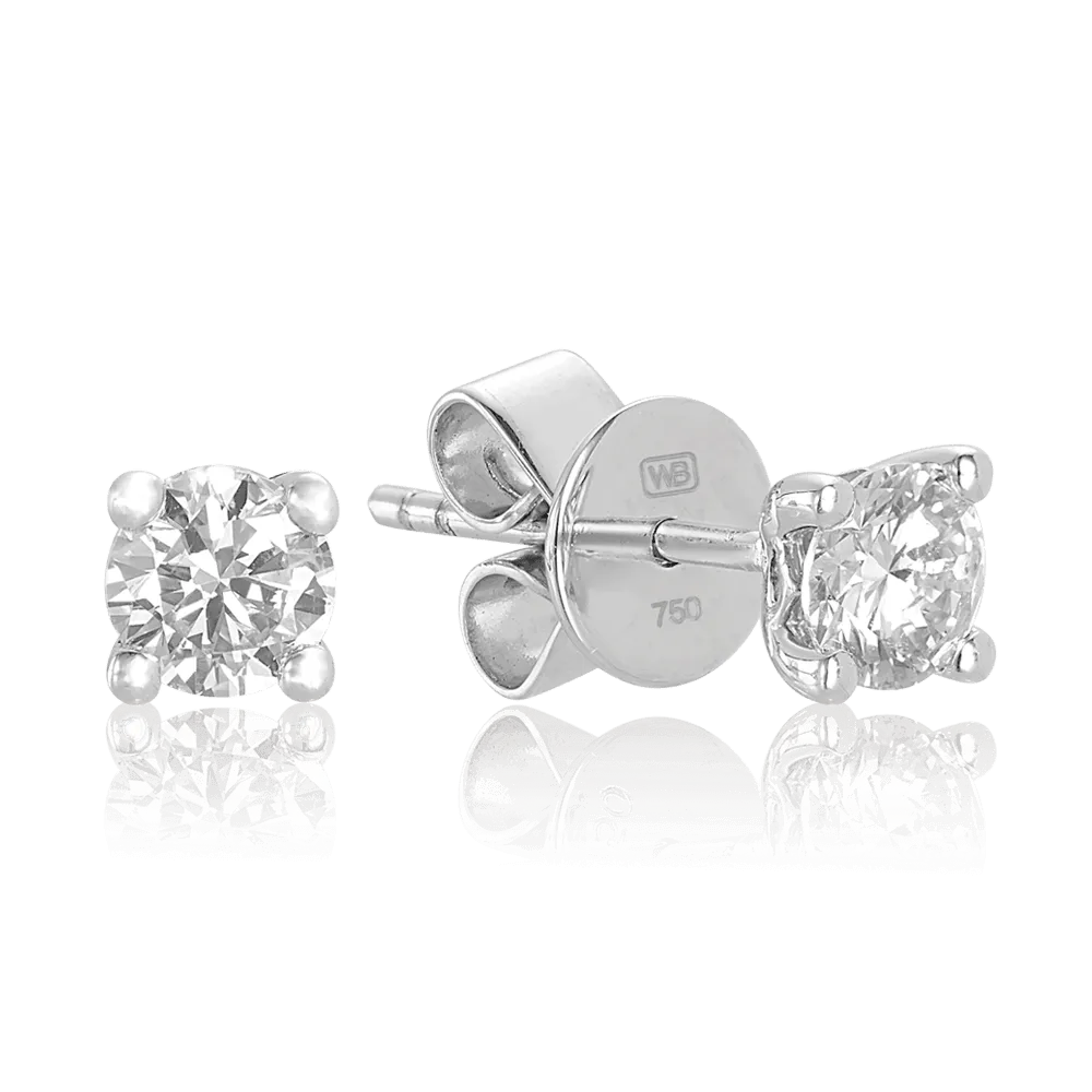 Australian Diamonds® Argyle White Diamond Stud Earrings in 18ct White Gold