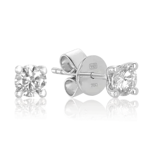 Australian Diamonds® Argyle White Diamond Stud Earrings in 18ct White Gold