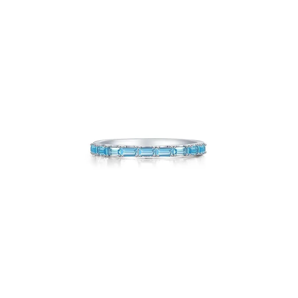 Baguette Half-Eternity Band