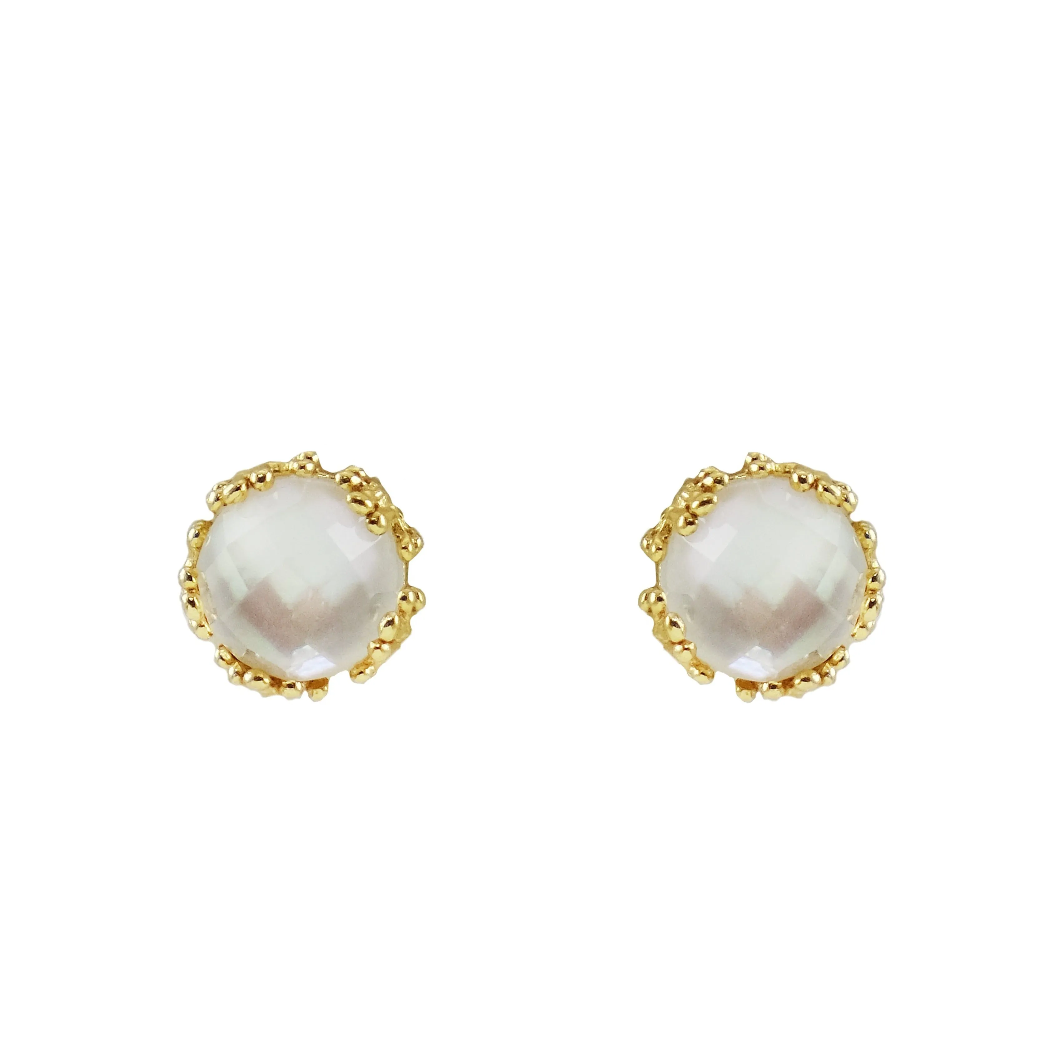 Bethanie Stud Coral Earrings