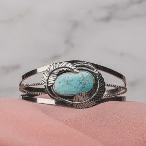 Blue Ridge Lightning Turquoise Cuff Bracelet