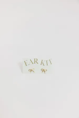 Bow Stud Earrings by Ear Kit in Bold