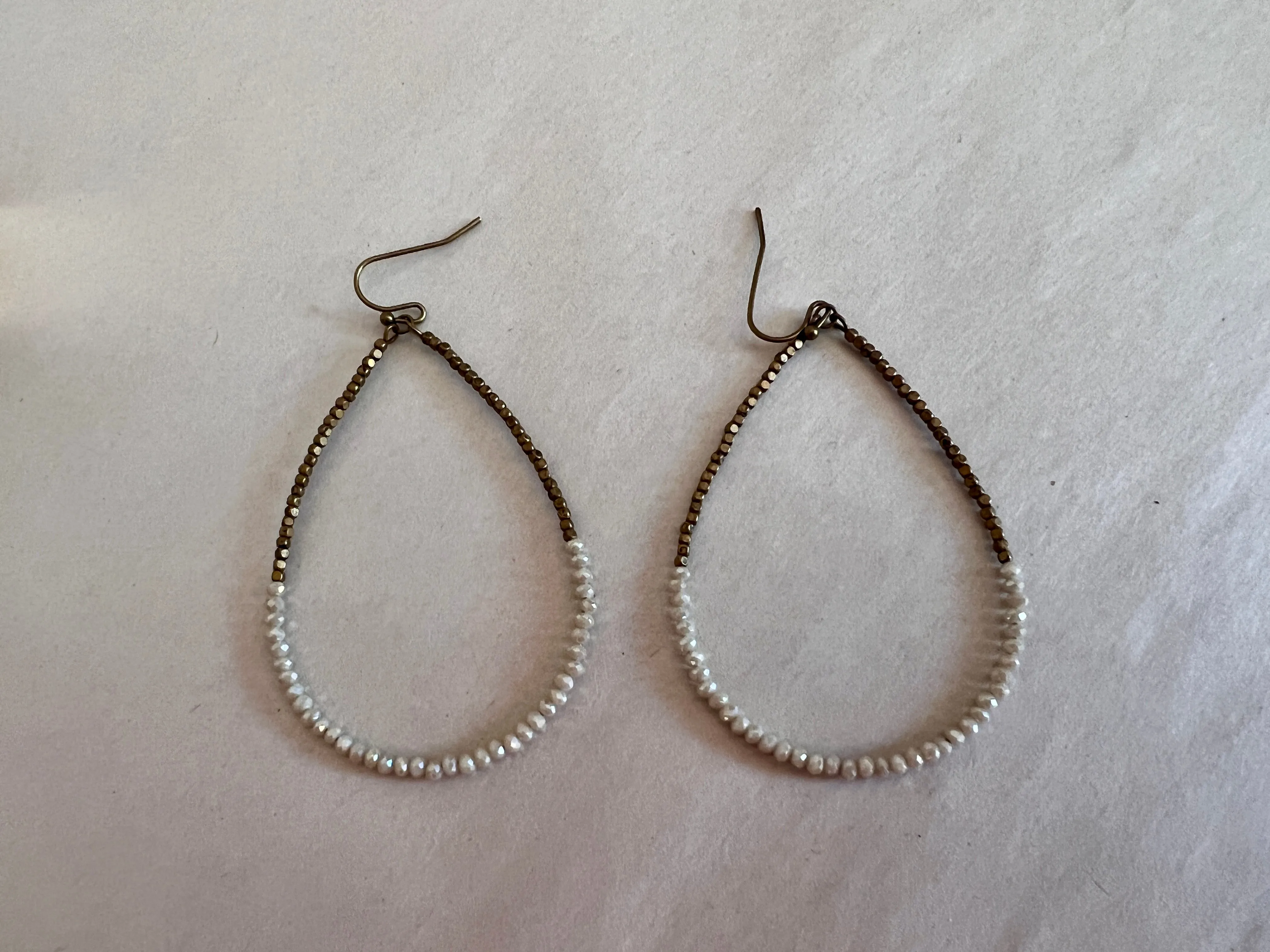 Bronze and Silver Earrings