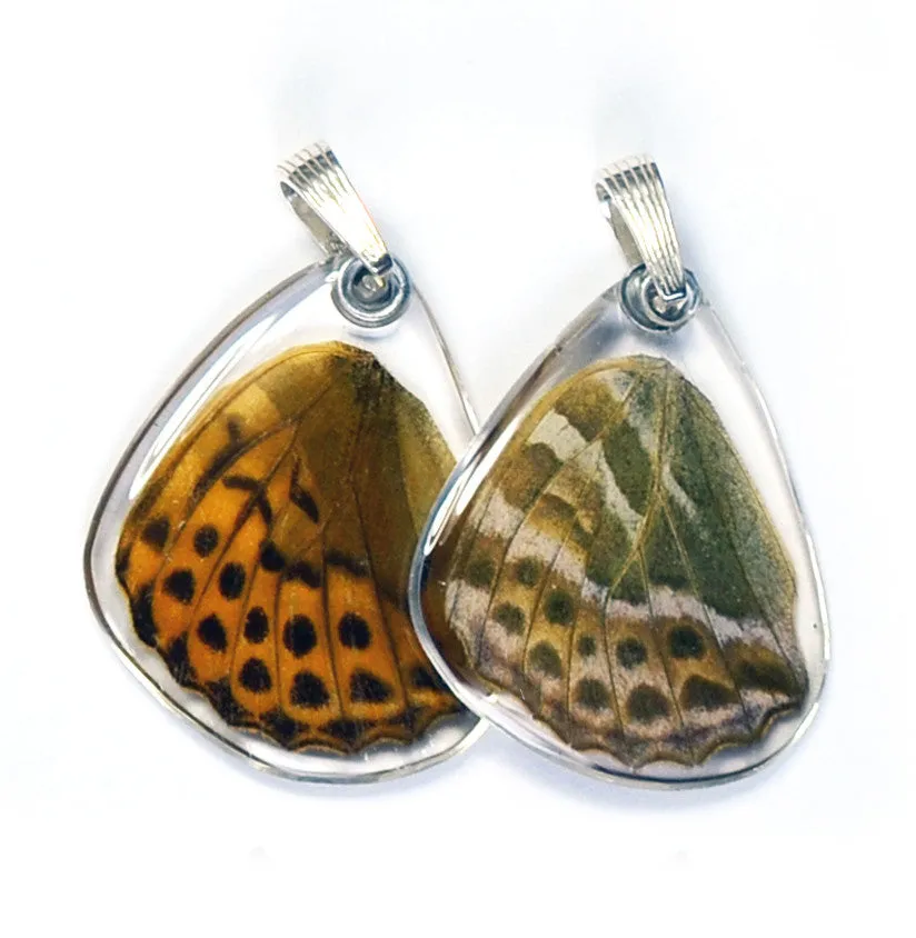 Butterfly Pendant Only, Pallas' Fritillary, Bottom Wing