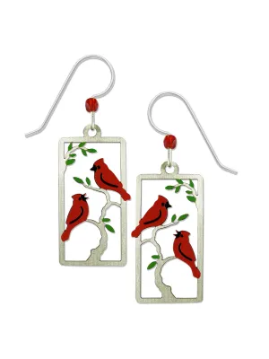 Cardinals in Tree Earrings by Sienna Sky