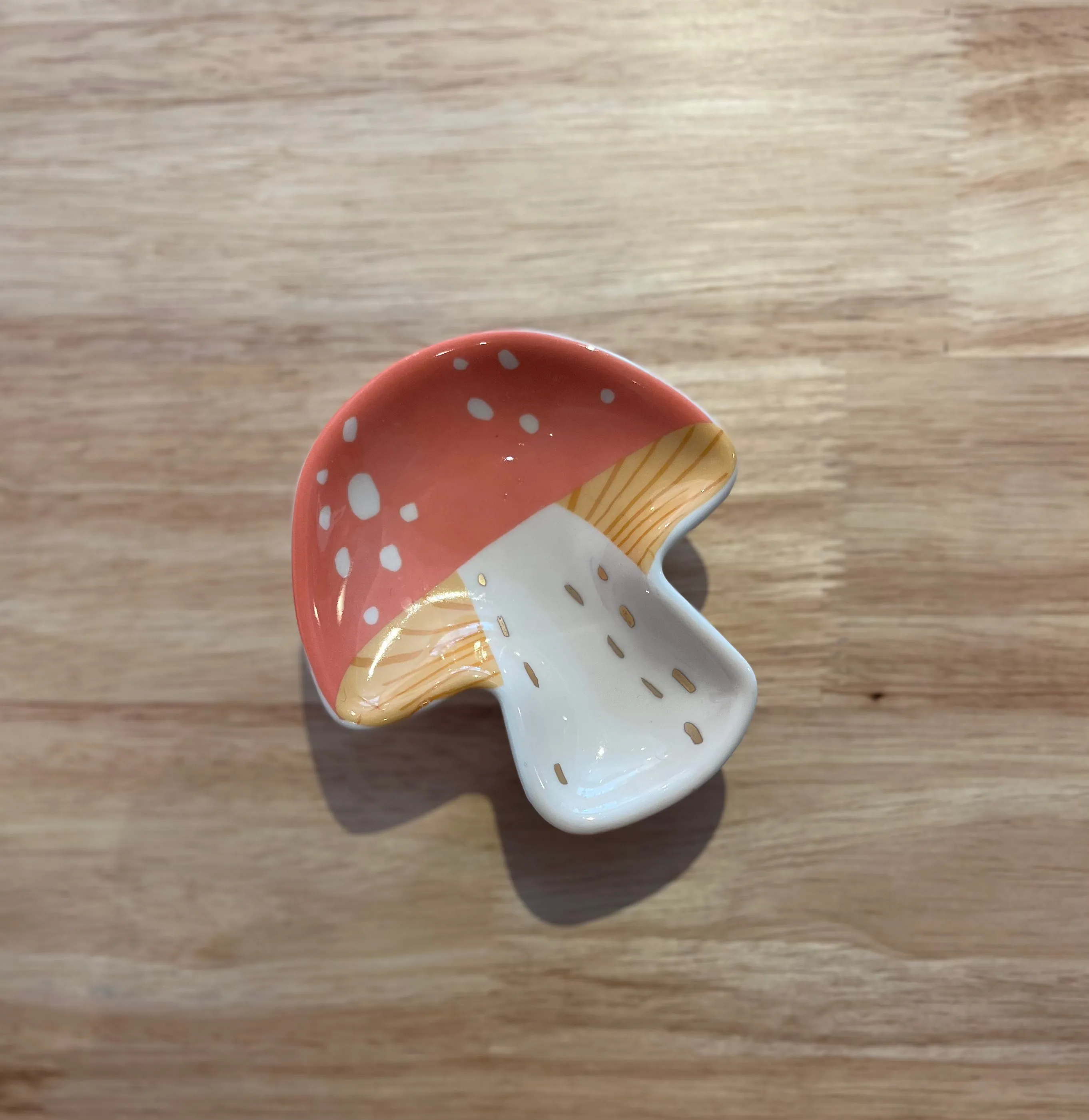 Ceramic Mushroom Trinket Dish