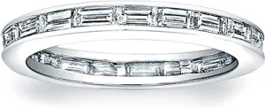 Channel-Set Baguette Diamond Band