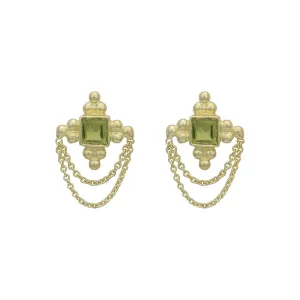 Chloe 14K Gold Peridot Earrings