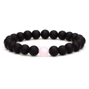 Classy Couples Bracelet Black/Rose