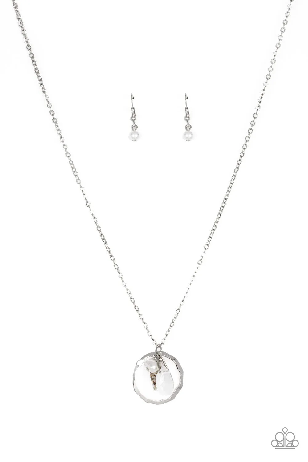 Coastal Couture Silver Shell Necklace Set