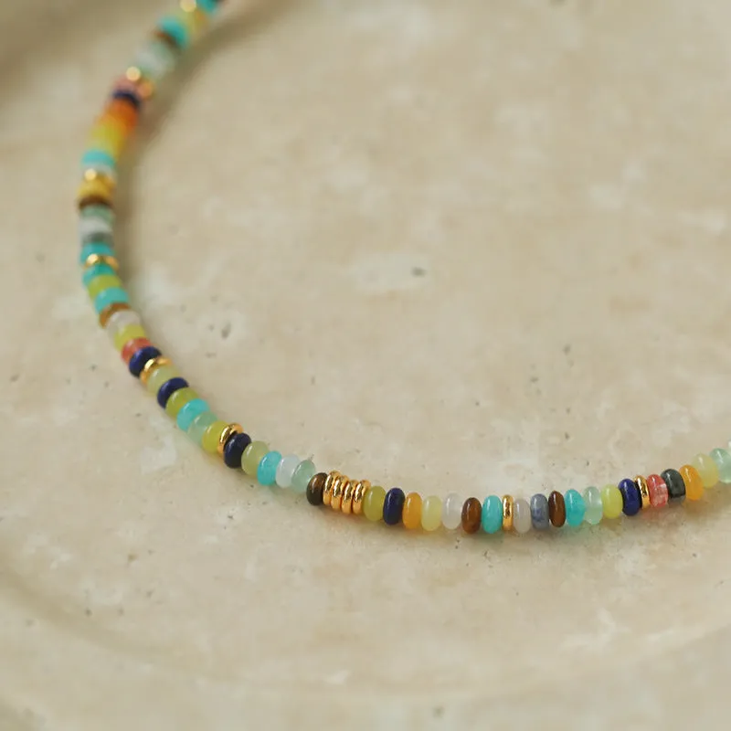 Colorful Stone Beaded Necklaces