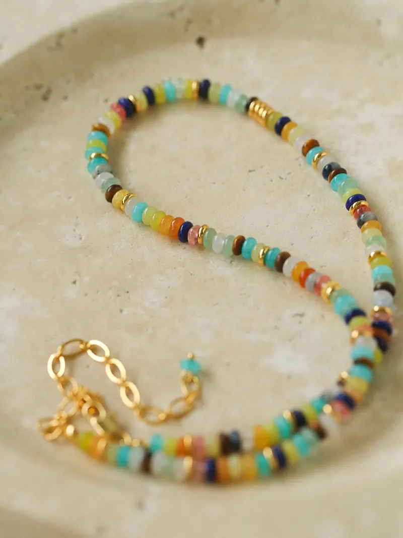 Colorful Stone Beaded Necklaces