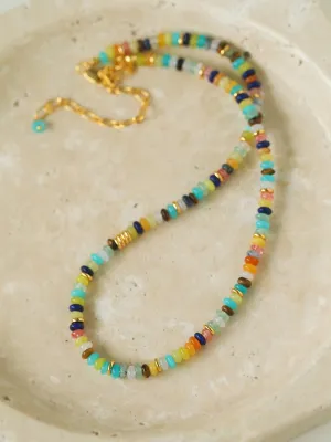 Colorful Stone Beaded Necklaces