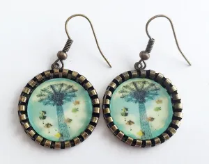 Coney Island Parachute Jump Earrings Brooklyn NY