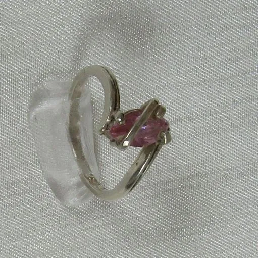 Cubic Zirconia Pink Fashion Ring Size 7