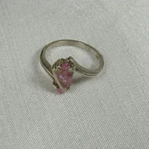 Cubic Zirconia Pink Fashion Ring Size 7