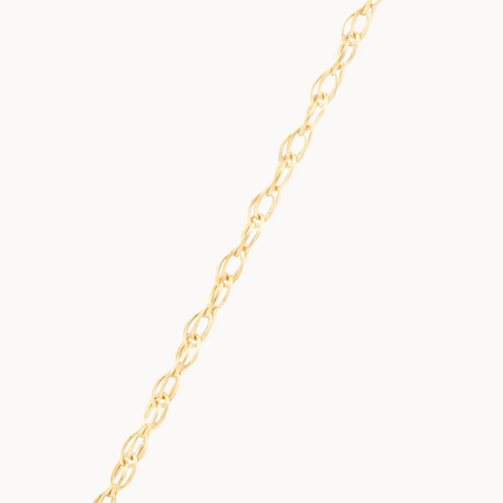 Diamond Letter L Necklace in 10k Gold