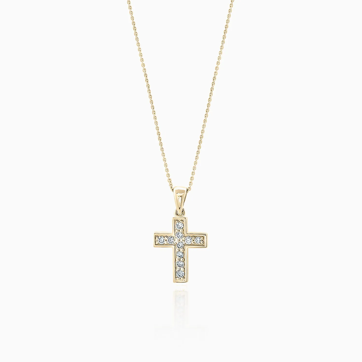 Diamond Pave Cross Necklace