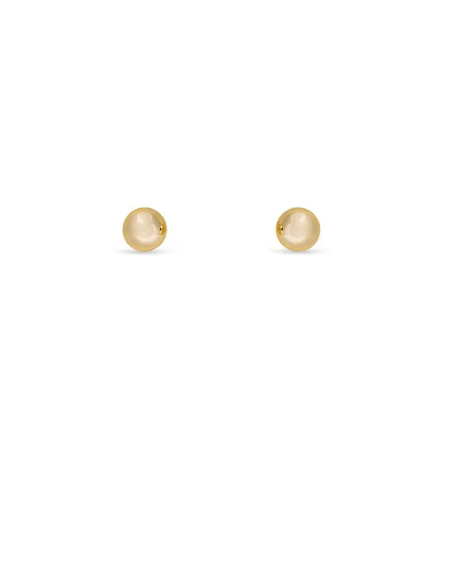 Ear Sense Earring WBA-14G 4mm Gold, Ball Stud Earrings