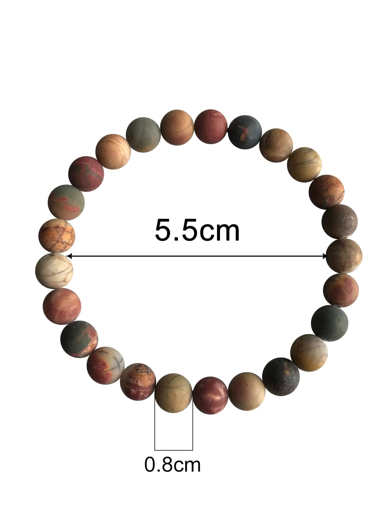 Earthy Stone Decor Beaded Bracelet for Women Crafted Jewelry Stackable Bracelets