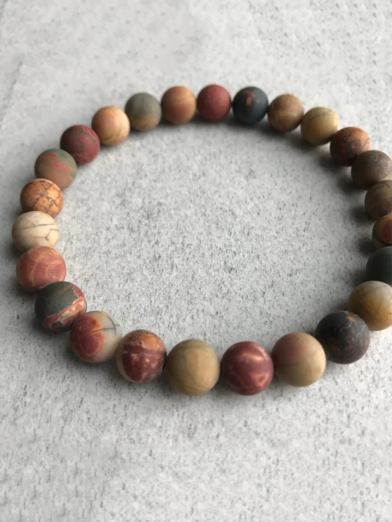 Earthy Stone Decor Beaded Bracelet for Women Crafted Jewelry Stackable Bracelets