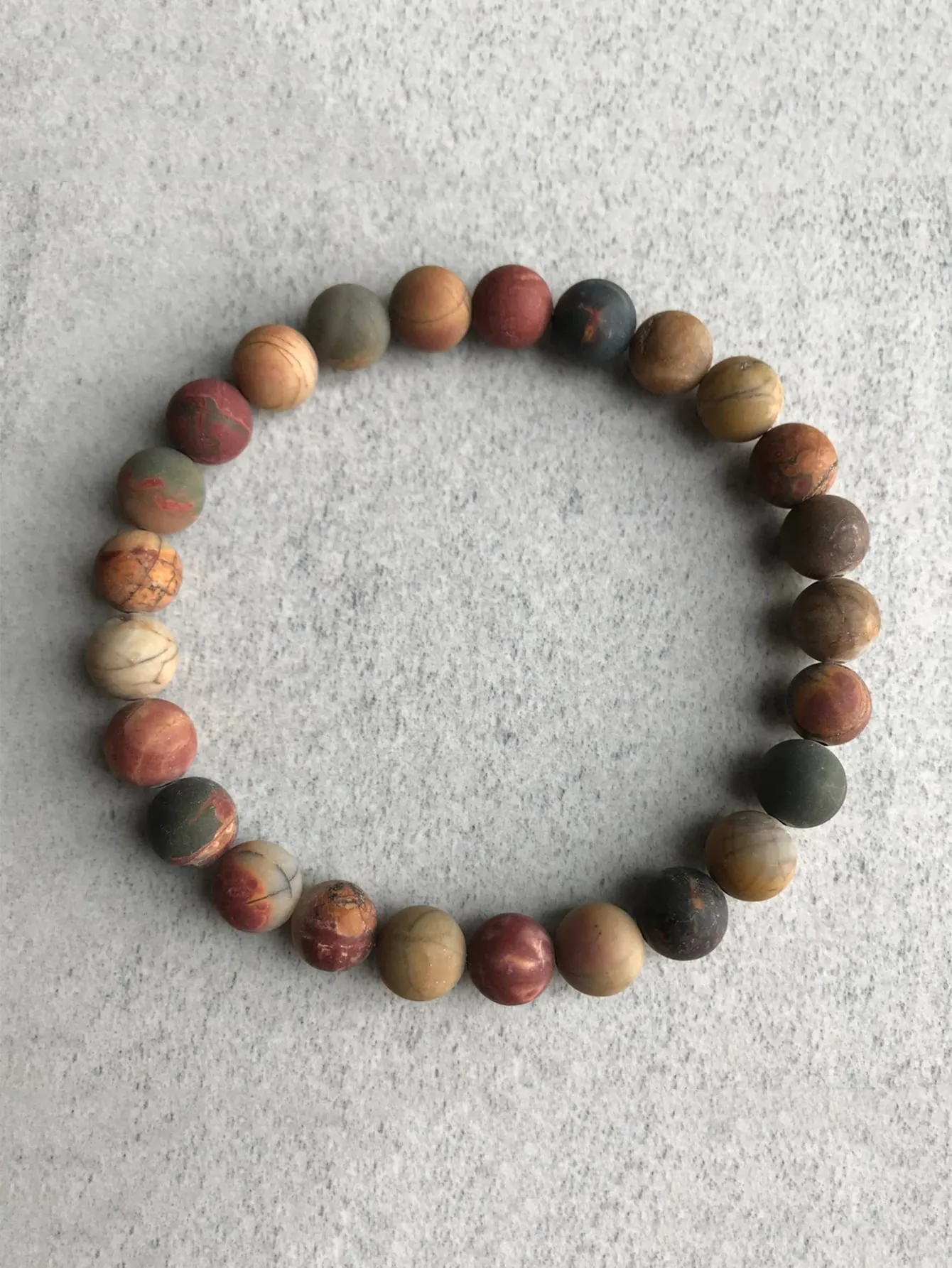 Earthy Stone Decor Beaded Bracelet for Women Crafted Jewelry Stackable Bracelets