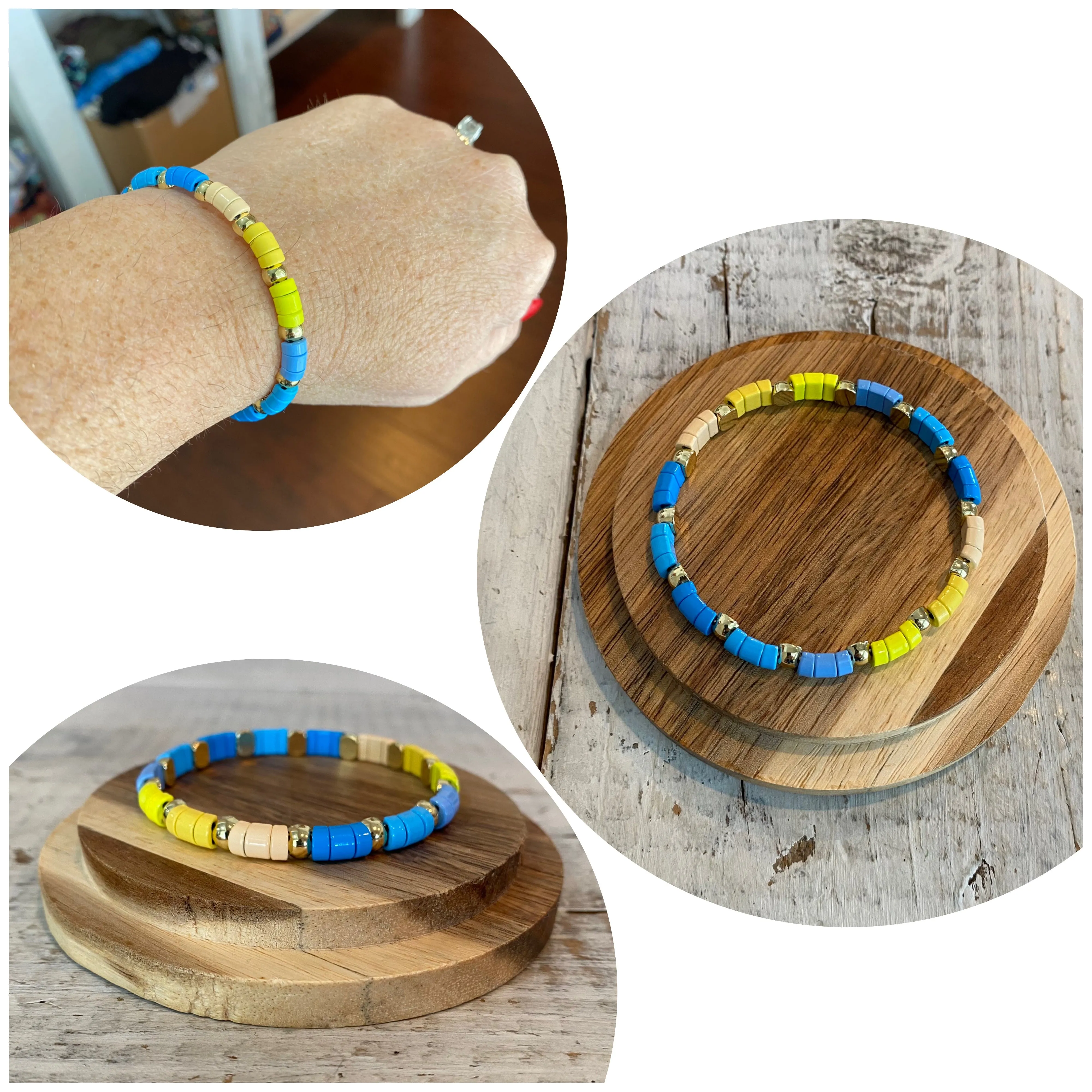 enamel multi-color bracelets (2 very unique options)