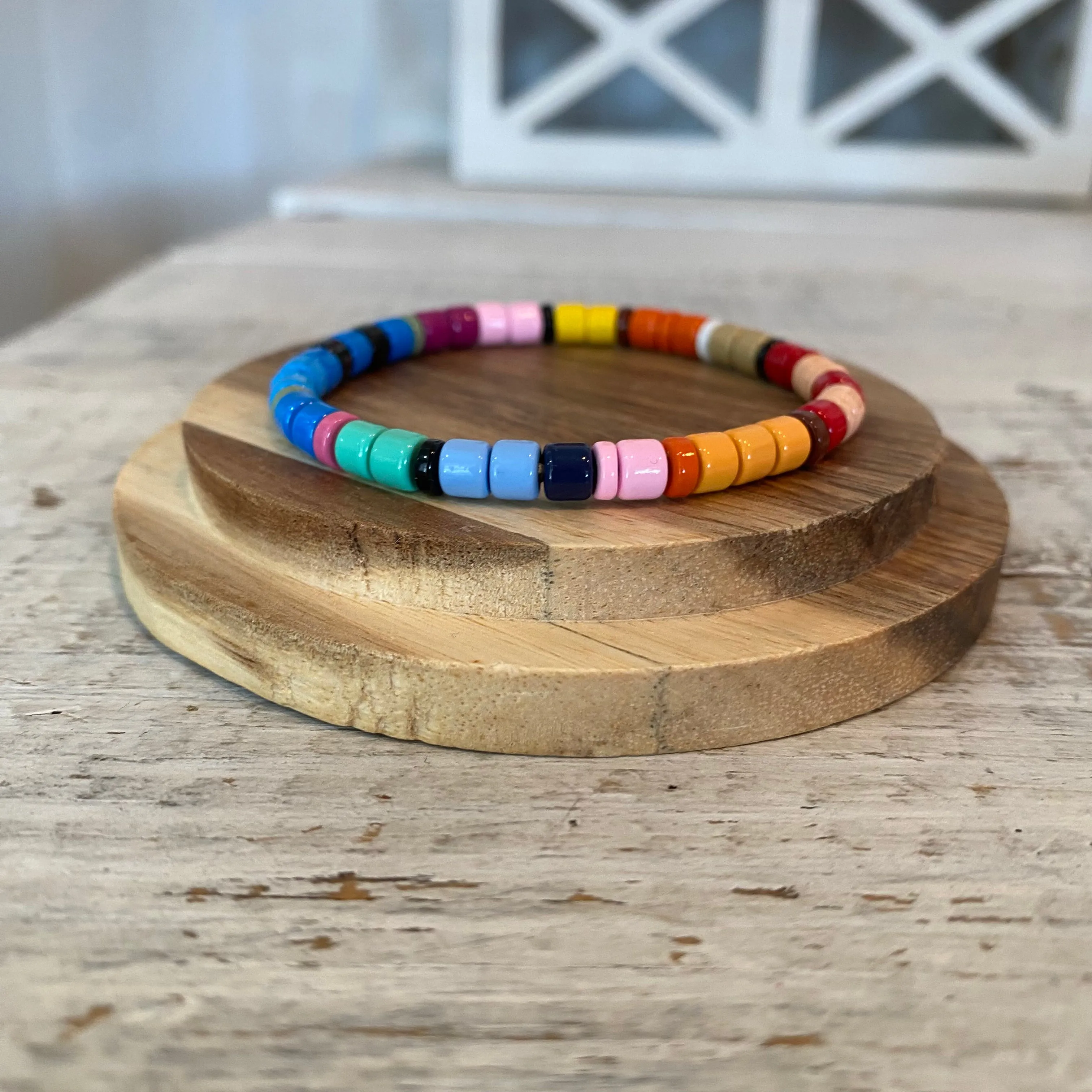 enamel multi-color bracelets (2 very unique options)