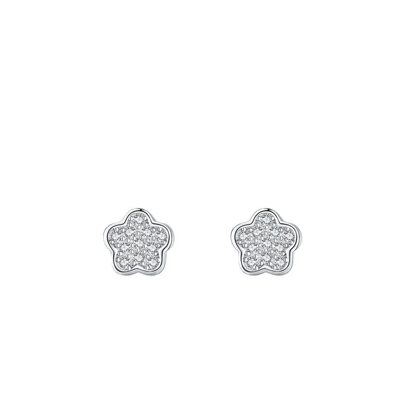 Everyday Genie Sterling Silver Zircon Earrings for Women