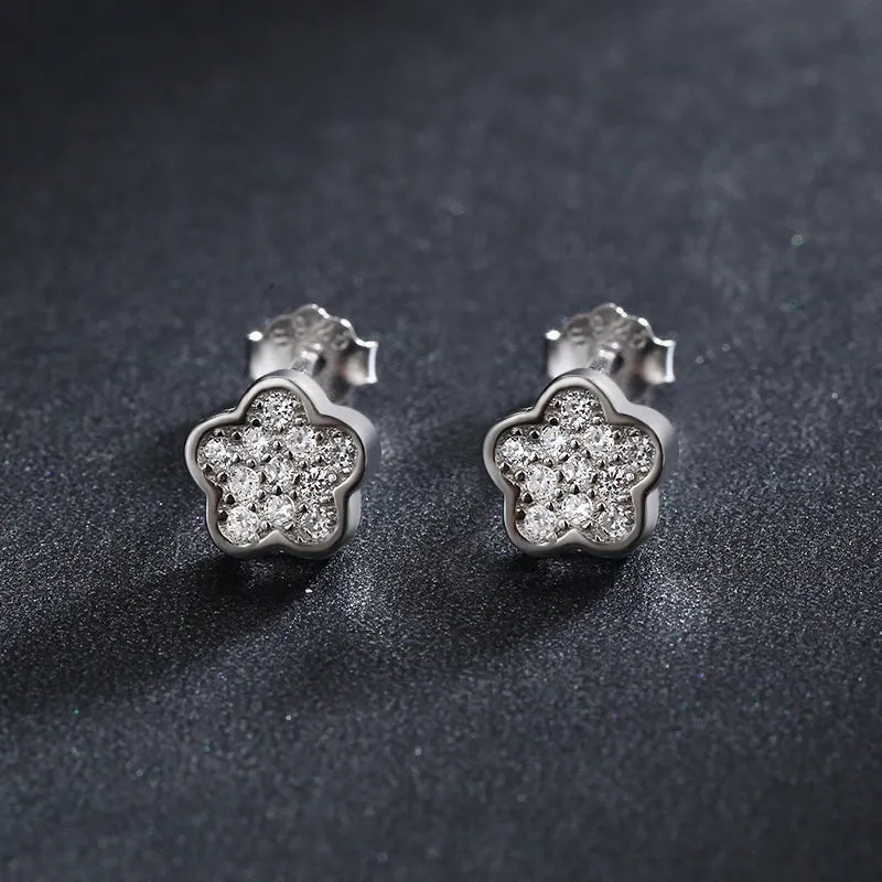 Everyday Genie Sterling Silver Zircon Earrings for Women