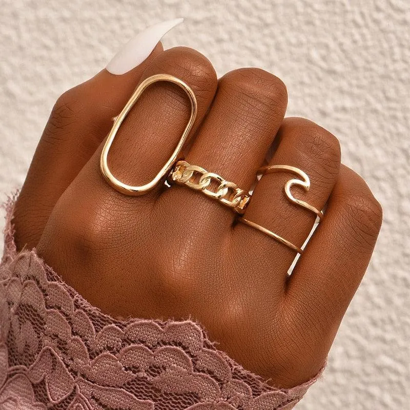 Femme Boho Matching Ring Set