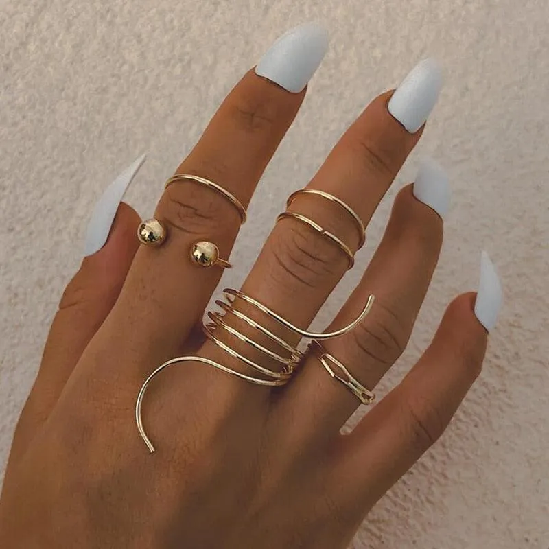 Femme Boho Matching Ring Set