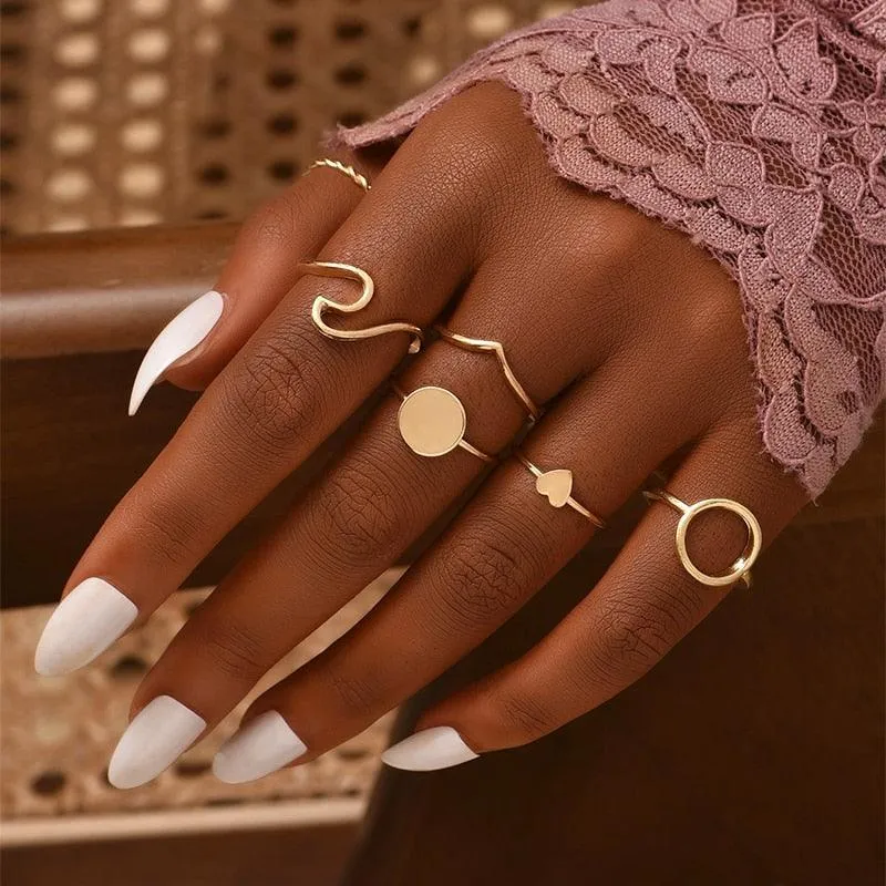 Femme Boho Matching Ring Set