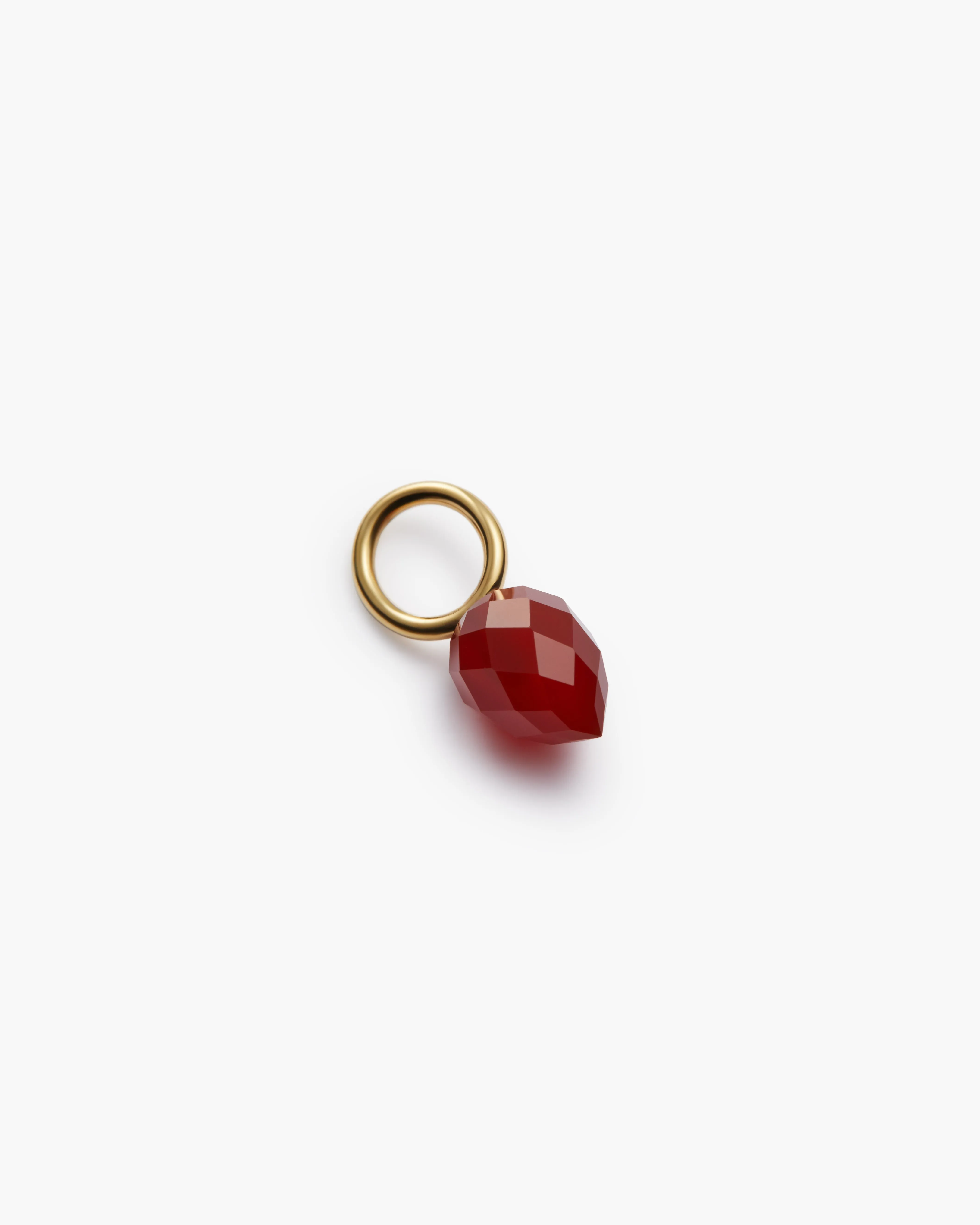 Floret Red Agate Charm