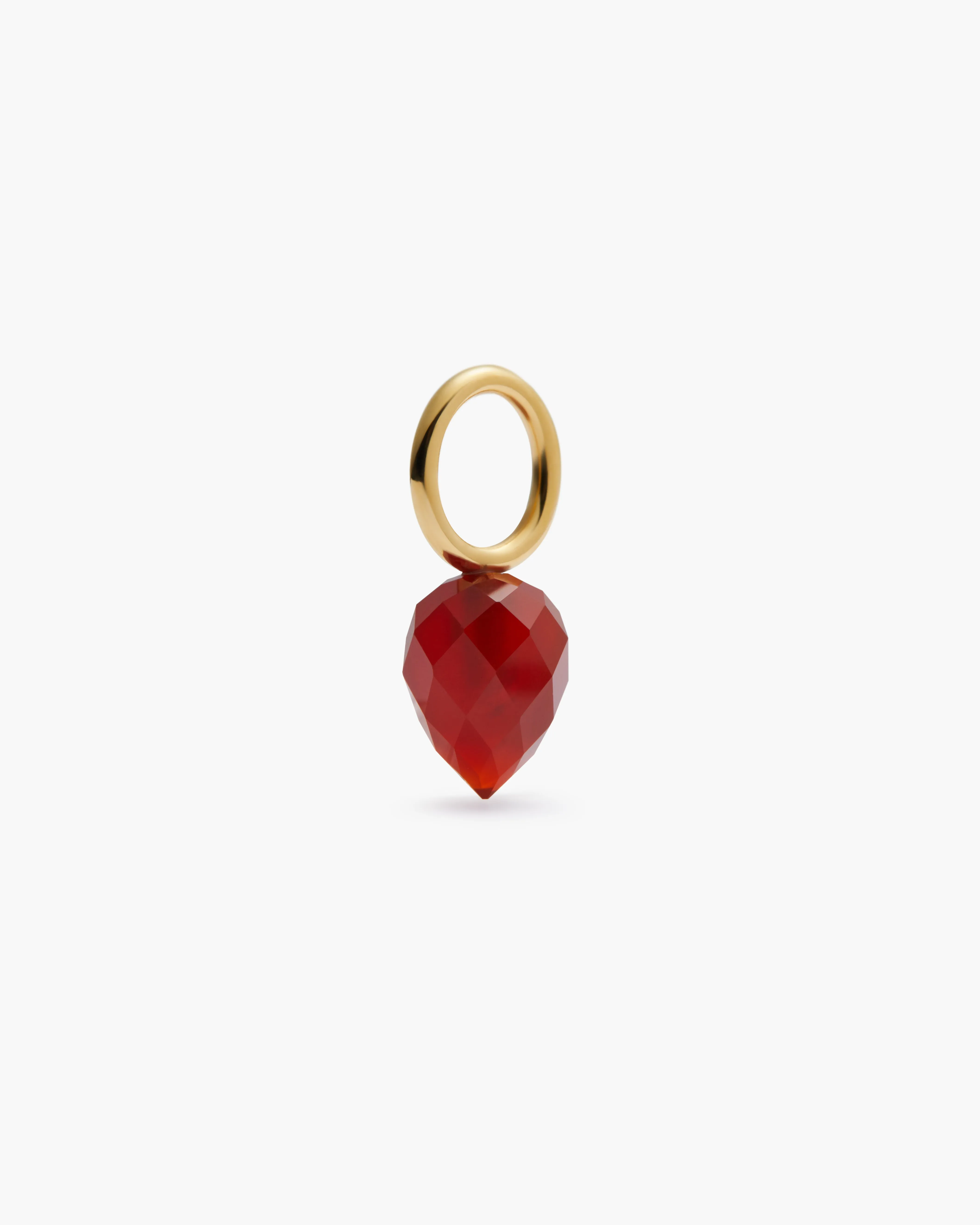 Floret Red Agate Charm