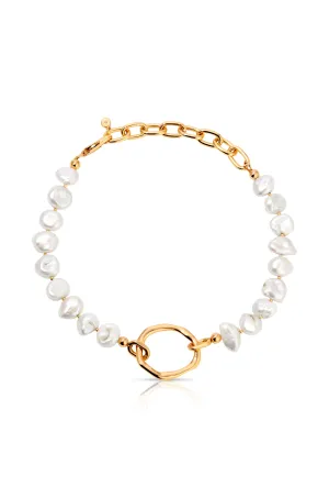 Freshwater Pearl Open Ring Choker