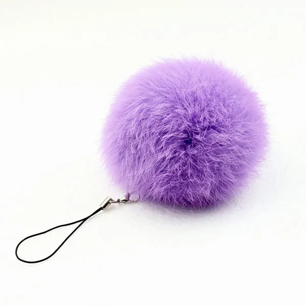 fur pom keychain Real Rabbit Fur Ball Key chains fur keyring porte clef llaveros Key Chain For Bag Charm navidad regalos