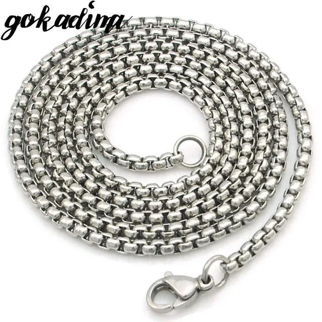 GOKADIMA women Stainless Steel Chain Men Necklace Jewelry Accessories, link chain Wholesale WN324